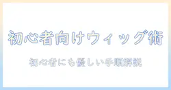 コスプレ ウィッグ お 手入れ 方法を初心者にも分かりやすく解説