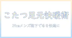 まるでこたつのぬくもりを足元に！29cmメンズ向けソックスで冬を快適に過ごす方法