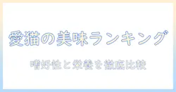 キャットフードの美味しいランキングを徹底比較｜愛猫にぴったりの美味しいフードを探す