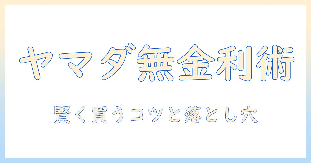 ヤマダ電機の洗濯機を無金利の分割払いで賢く買う方法と注意点