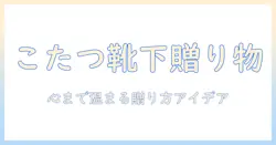 まるでこたつのような暖かさを贈る靴下付きプレゼントアイデア