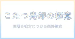 こたつを売りたい人へ:売却のポイントと相場・出品のコツを徹底解説