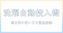 洗濯機の自動投入機能を備えた縦型モデルと漂白剤の使い方を徹底解説