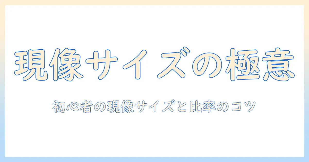 写真 現像 サイズ 比率を徹底解説|初心者が知っておく現像時のサイズ選びとアスペクト比のコツ