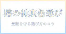 キャットフードと健康缶の選び方ガイド：愛猫の健康を守るポイントと比較検討のコツ