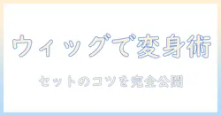 ウィッグで楽しむコスプレ攻略:セットの仕方・選び方・手入れまで完全ガイド