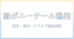 ポニーテールを楽しむためのグリーンのウィッグ完全ガイド