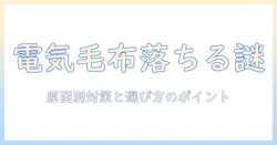 電気毛布のコントローラーが落ちる原因と対策|落ちるトラブルを防ぐコントローラー選びのポイント