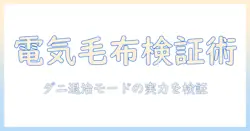 電気毛布とダニ退治モードの実力検証：効果・使い方・安全性を徹底解説
