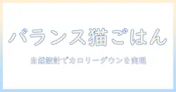 ナチュラル キャットフードで実現するバランスとリデュース カロリーの秘訣: 猫の健康を守る選び方ガイド