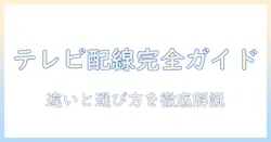 延長コードとテレビ用コードの違いを解説|テレビ周りの使い方と選び方(用途別)