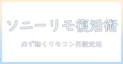 ソニーのテレビのリモコンの電池を交換しても開かないときの対処法