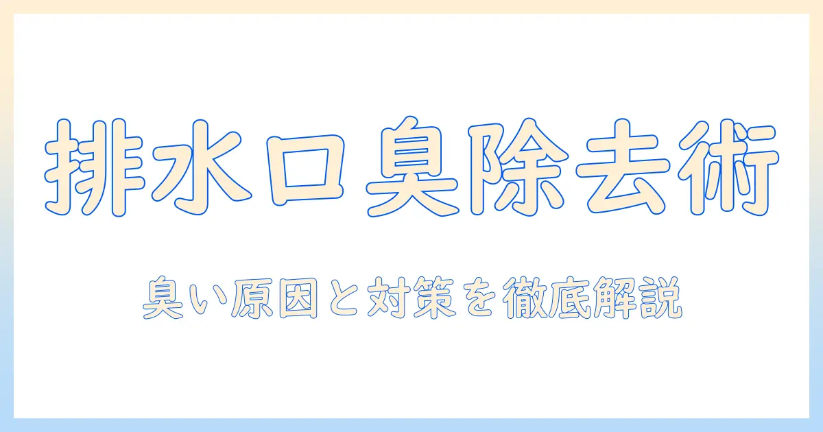 洗濯機の排水口の臭い対策と業者への依頼タイミングを解説