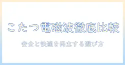 こたつと電磁波カット機能を徹底比較!安全に快適に過ごすための選び方ガイド