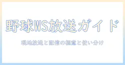 アメリカで観る野球ワールドシリーズのテレビ放送ガイド