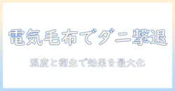 電気毛布のダニ退治効果を徹底解説：家庭での使い方と選び方
