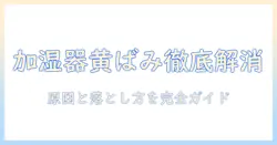 加湿器 本体 黄ばみを解消する方法と予防策｜原因から落とし方・清掃のポイントを完全ガイド
