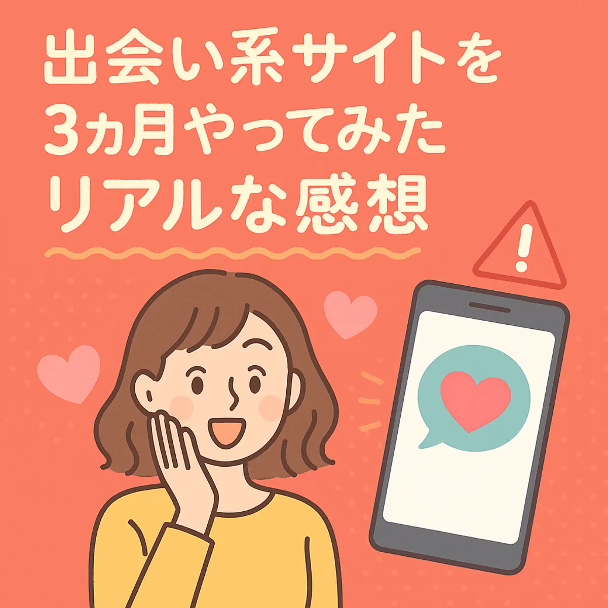 出会い系サイトを3ヵ月やってみたリアルな感想