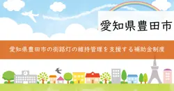 街路灯電灯料支援事業、街路灯整備事業の画像