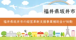 坂井市経営革新支援事業補助金の画像