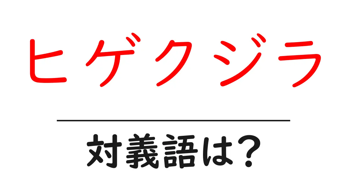 ヒゲクジラの対義語・反対語を使用例を交えて分かりやすく解説!