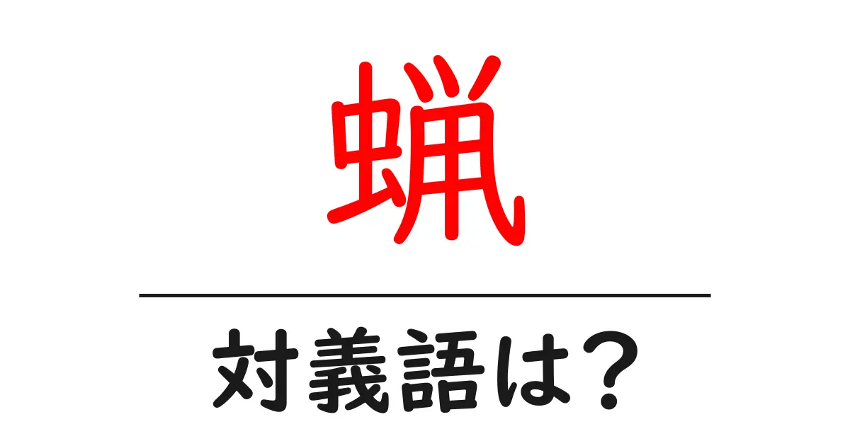 蝋の対義語・反対語を使用例を交えて分かりやすく解説!