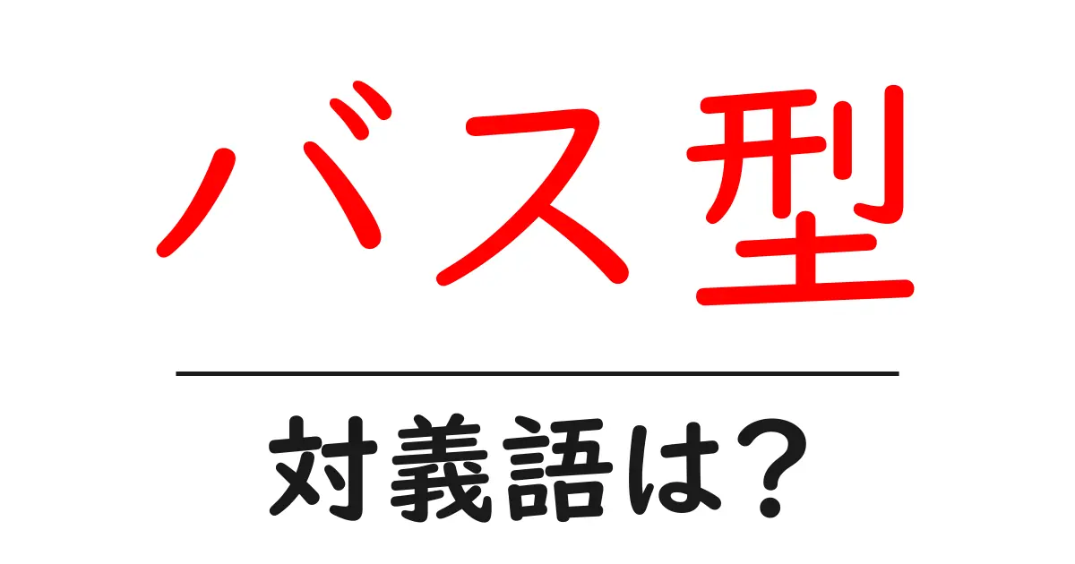 バス型の対義語・反対語を使用例を交えて分かりやすく解説！