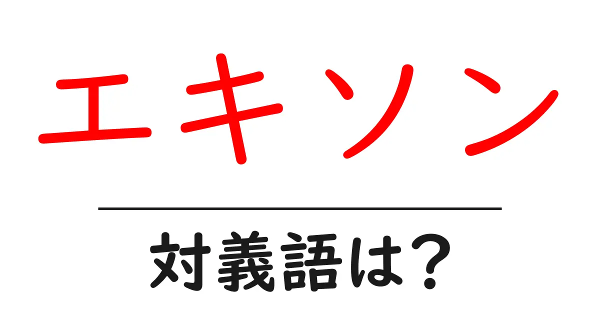エキソンの対義語・反対語を使用例を交えて分かりやすく解説!
