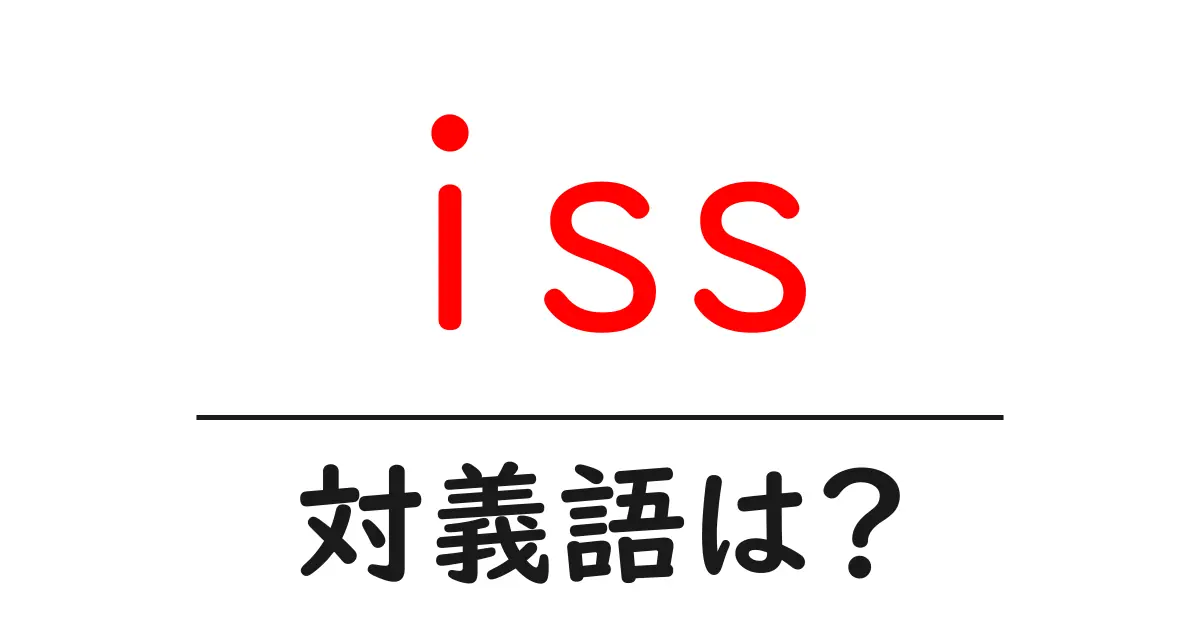 issの対義語・反対語を使用例を交えて分かりやすく解説!