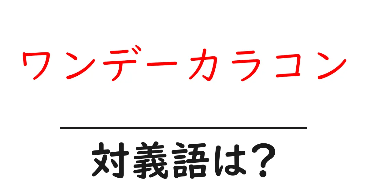 ワンデーカラコンの対義語・反対語を使用例を交えて分かりやすく解説!