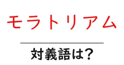 モラトリアムの対義語・反対語を使用例を交えて分かりやすく解説！