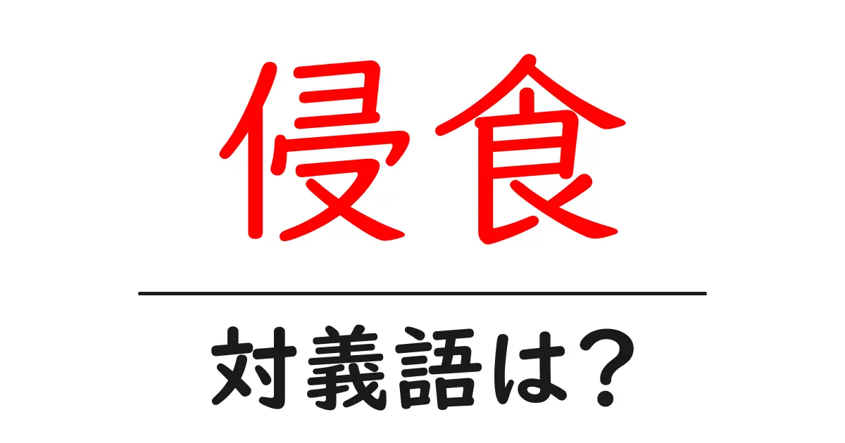 侵食の対義語・反対語を使用例を交えて分かりやすく解説!