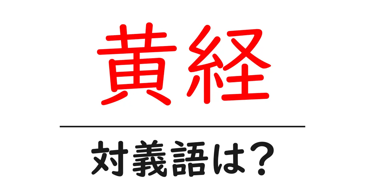 黄経の対義語・反対語を使用例を交えて分かりやすく解説!