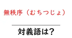 無秩序（むちつじょ）の対義語・反対語を使用例を交えて分かりやすく解説！