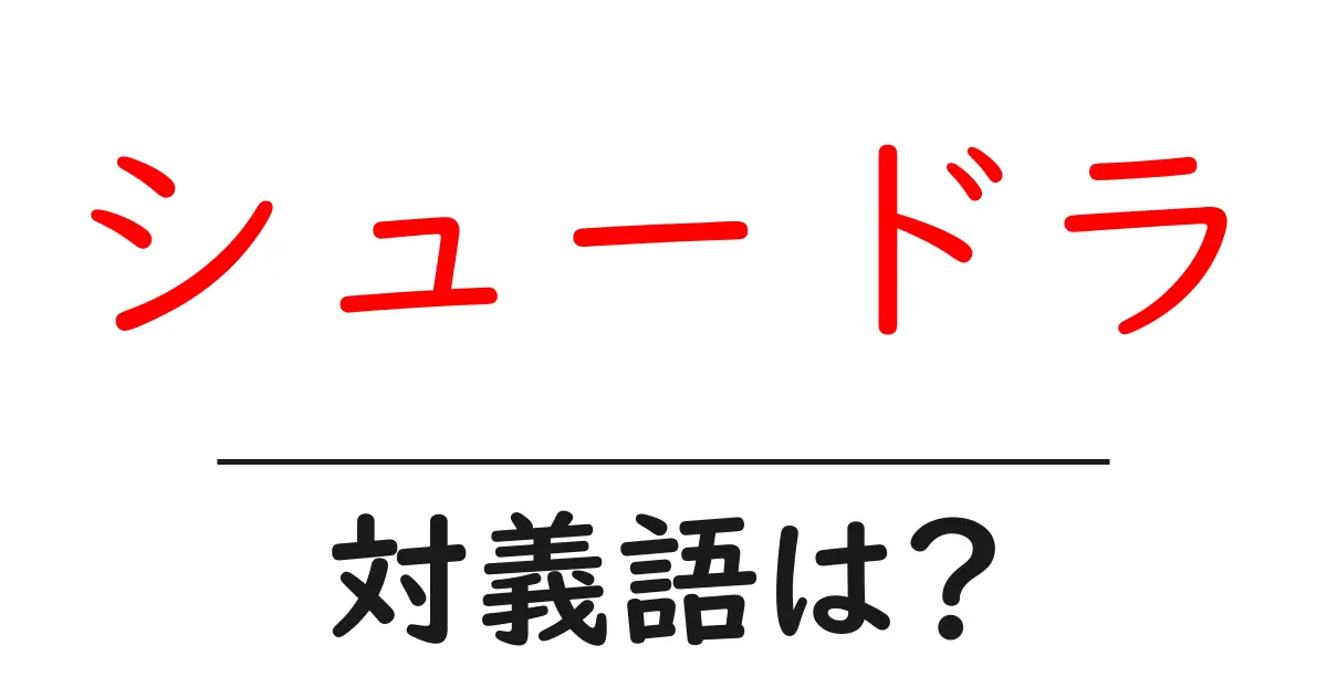 シュードラの対義語・反対語を使用例を交えて分かりやすく解説!