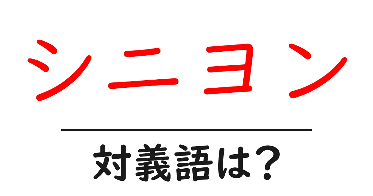 シニヨンの対義語・反対語を使用例を交えて分かりやすく解説!