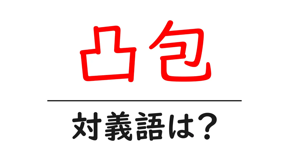 凸包の対義語・反対語を使用例を交えて分かりやすく解説!