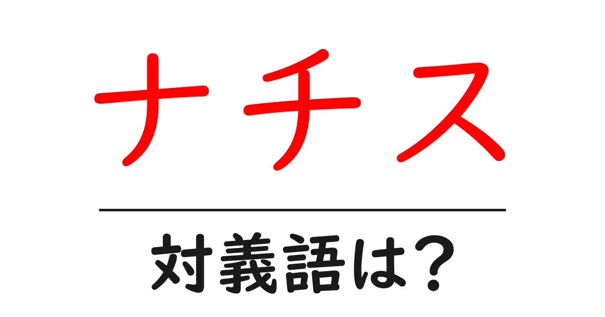 ナチスの対義語・反対語を使用例を交えて分かりやすく解説!