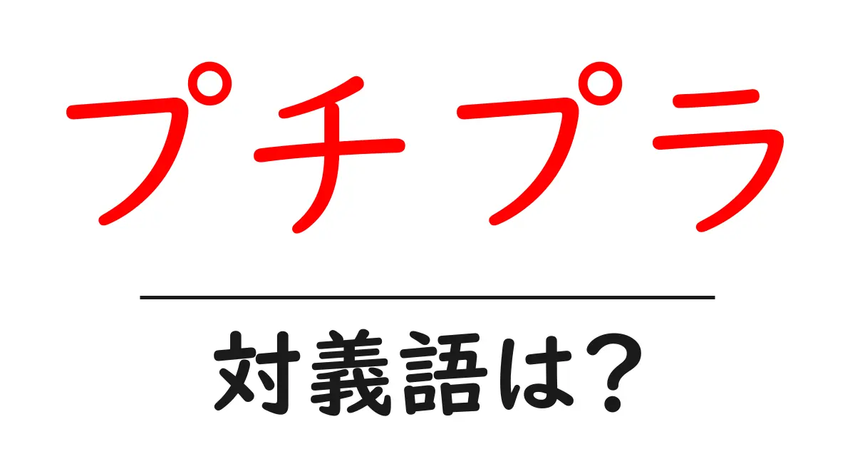 プチプラの対義語・反対語を使用例を交えて分かりやすく解説!