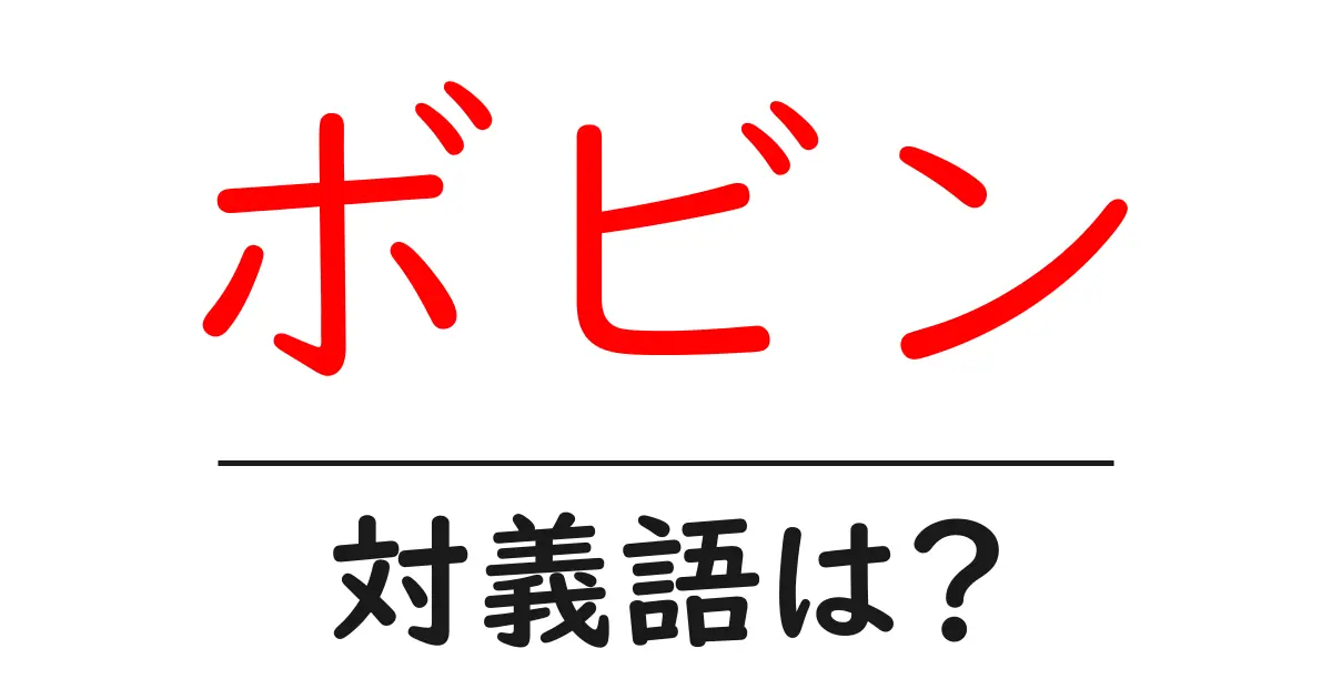 ボビンの対義語・反対語を使用例を交えて分かりやすく解説！
