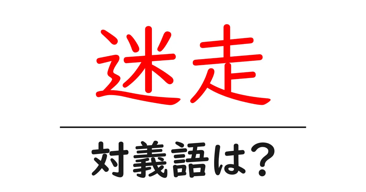 迷走の対義語・反対語を使用例を交えて分かりやすく解説!