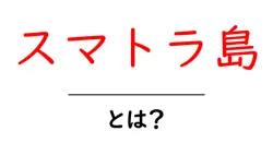 スマトラ島とは？地理・自然・文化をかんたん解説共起語・同意語・対義語も併せて解説！