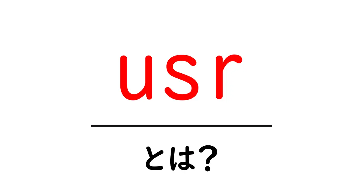 usr・とは?初心者にも分かる基礎解説と使い方ガイド共起語・同意語・対義語も併せて解説!
