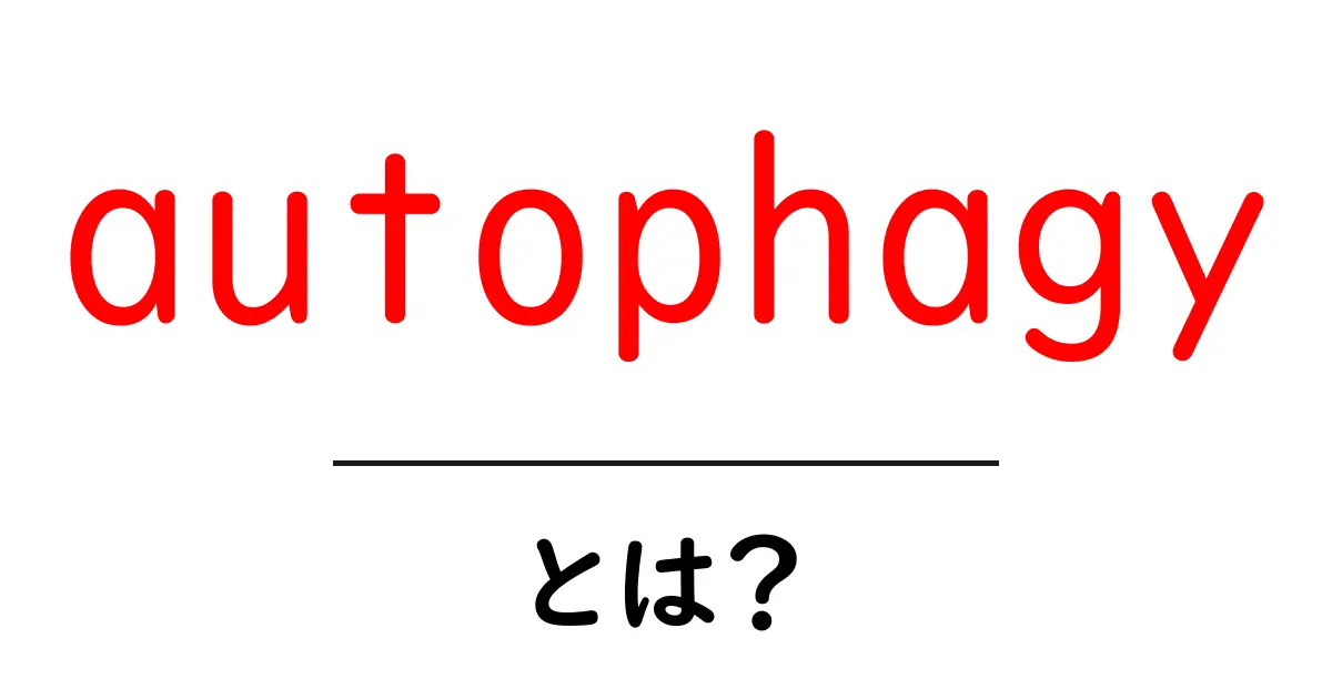 autophagyとは？体の内側で起きる“自分をきれいにする仕組み”をやさしく解説共起語・同意語・対義語も併せて解説！