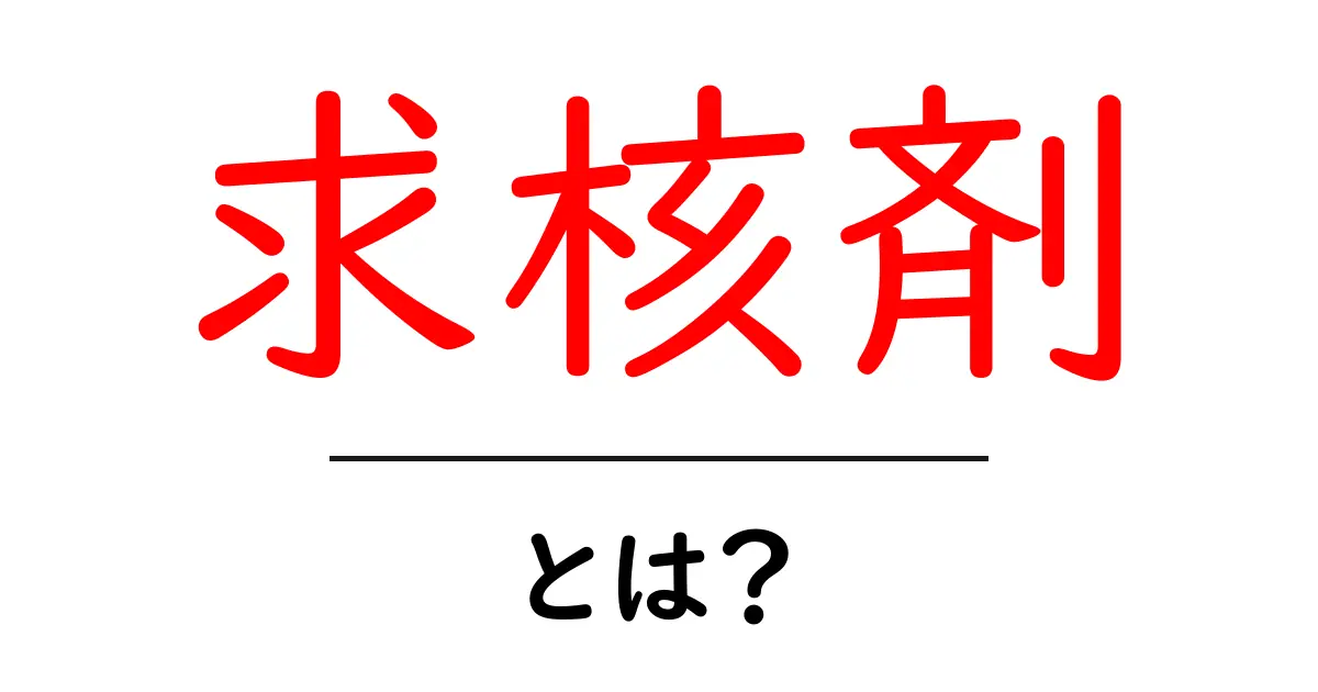 求核剤とは？初心者にも分かる基本と実例共起語・同意語・対義語も併せて解説！
