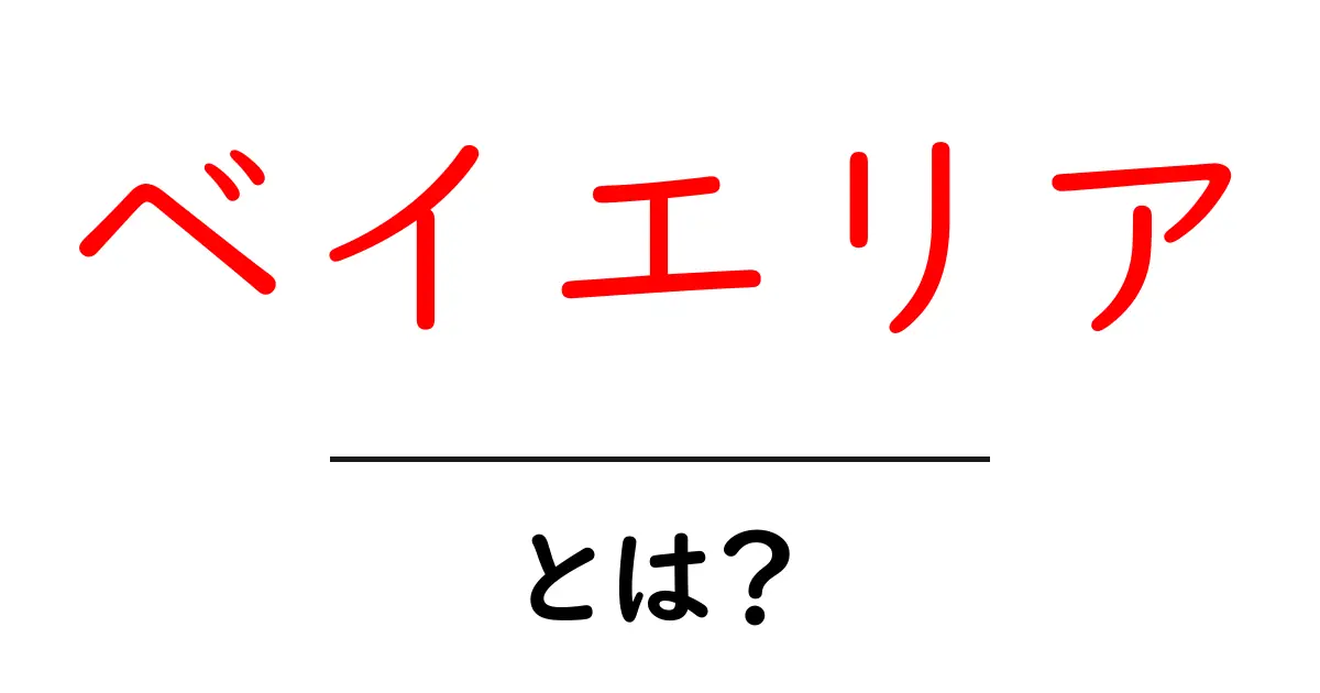 ベイエリアとは？初心者が知っておくべき基礎と魅力を完全解説共起語・同意語・対義語も併せて解説！