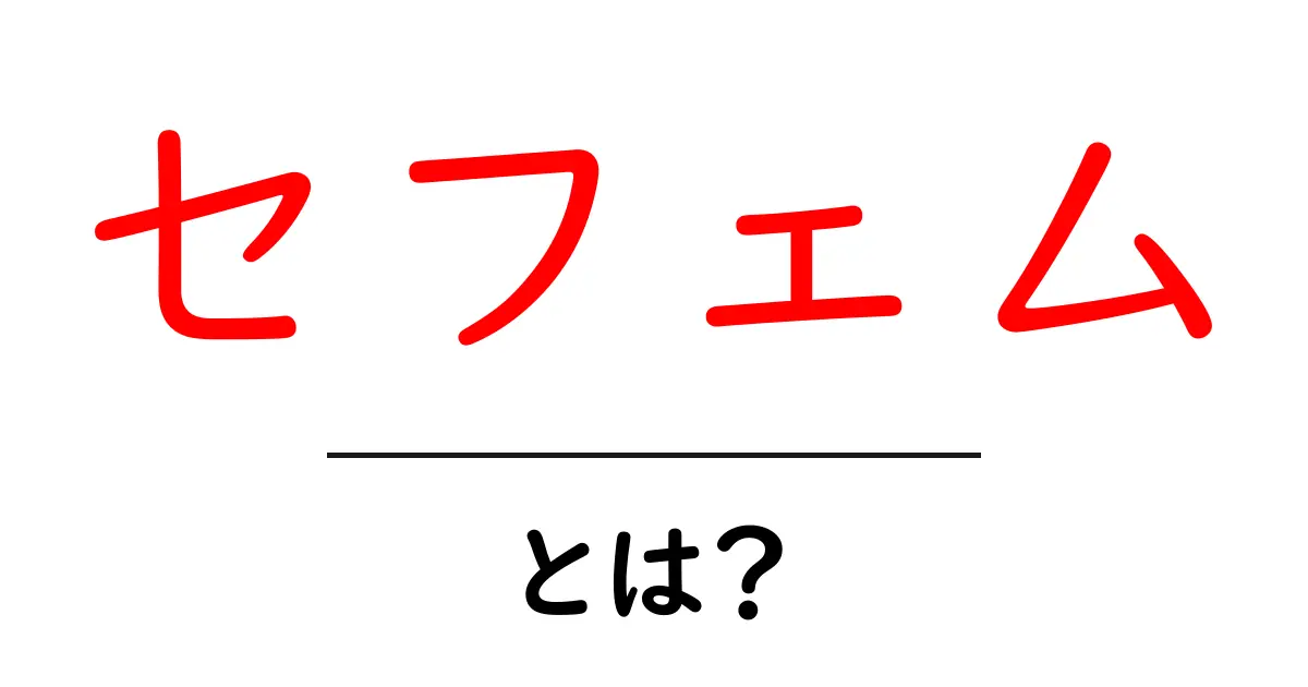 セフェム・とは？初心者向け基本ガイド共起語・同意語・対義語も併せて解説！