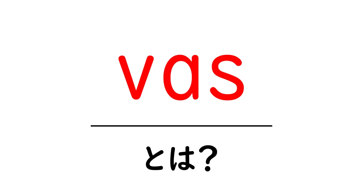 vas・とは?初心者でもわかる意味と使い方ガイド共起語・同意語・対義語も併せて解説!