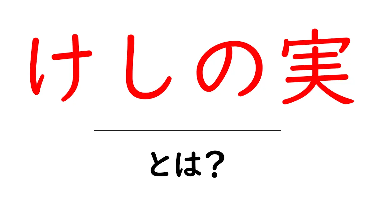 けしの実・とは?初心者にも分かる基本ガイド~けしの実の正体と使い方を詳しく解説共起語・同意語・対義語も併せて解説!
