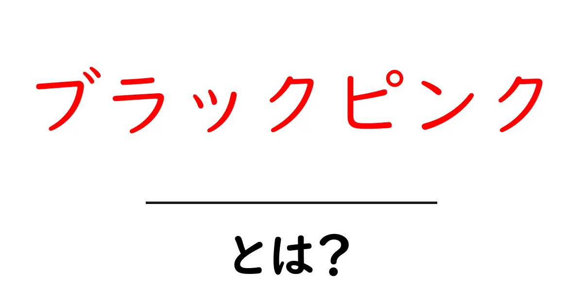 ブラックピンクとは? 世界を席巻する韓国の女性グループをわかりやすく解説共起語・同意語・対義語も併せて解説!